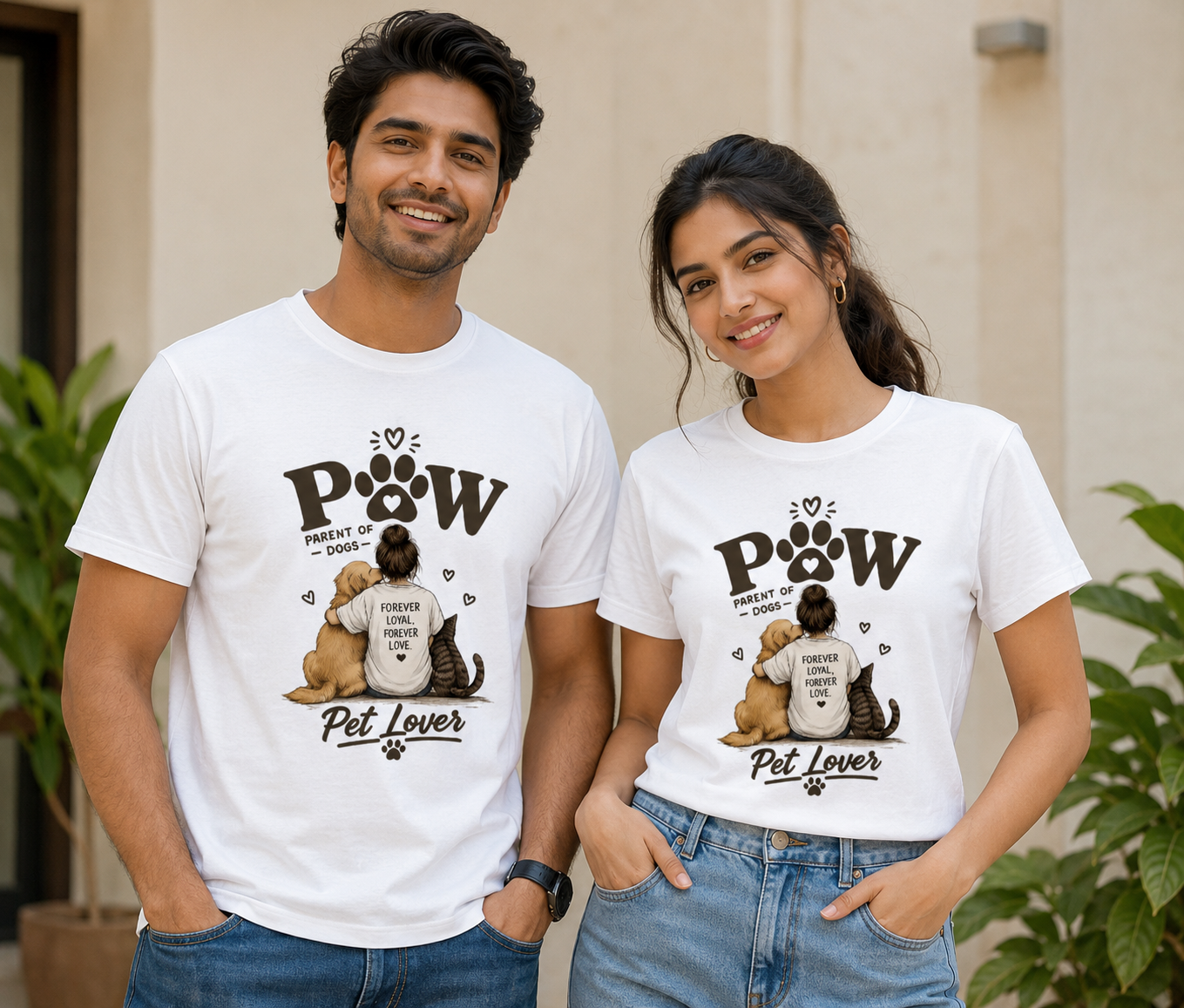 Pet Lover PAW Graphic T-Shirt for Men & Women