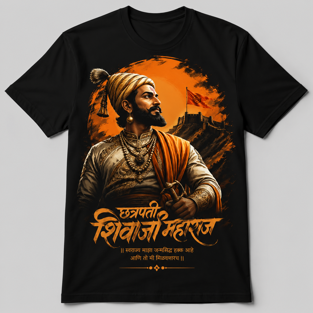 Chhatrapati Shivaji Maharaj Unisex Graphic T-Shirt