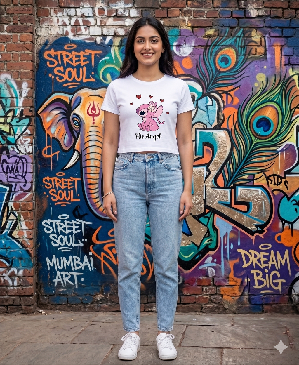 Matching Couple T-Shirts – Her Stitch & His Angel Cute Couple Tees